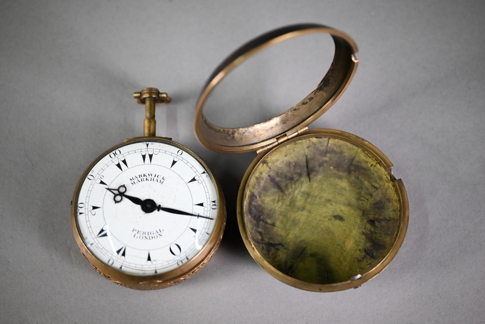 Francis Perigal, an 18th century gilt metal large pair-cased coach watch for the Ottoman market, the - Image 9 of 9