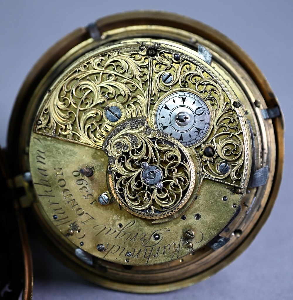 Francis Perigal, an 18th century gilt metal large pair-cased coach watch for the Ottoman market, the - Image 6 of 9