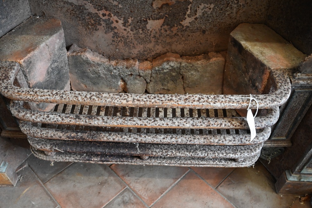 Two 19th century Adam style cast iron fireplaces / surrounds, both as removed and reclaimed from - Image 2 of 10