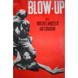 A vintage Italian film poster, 'Blow-Up' by Michelangelo Antonioni