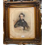 Frederick Tatham (1805-1878) - Portrait of a seated gentleman, watercolour, signed and dated 1840,