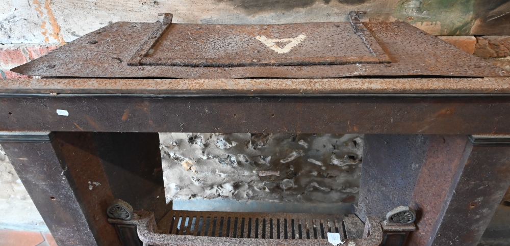Two 19th century Adam style cast iron fireplaces / surrounds, both as removed and reclaimed from - Image 8 of 10