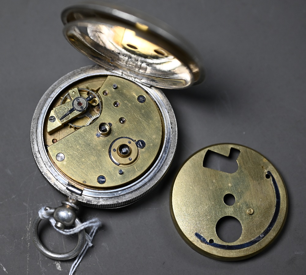 Laqui & Lawrence, London, a .925 cased key wind pocket watch with chain 4.30 ozt all-in - Image 4 of 5