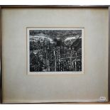 Garrick Palmer (b 1933) - 'Forgotten Landscape', wood engraving print, artist proof 2nd ed, signed