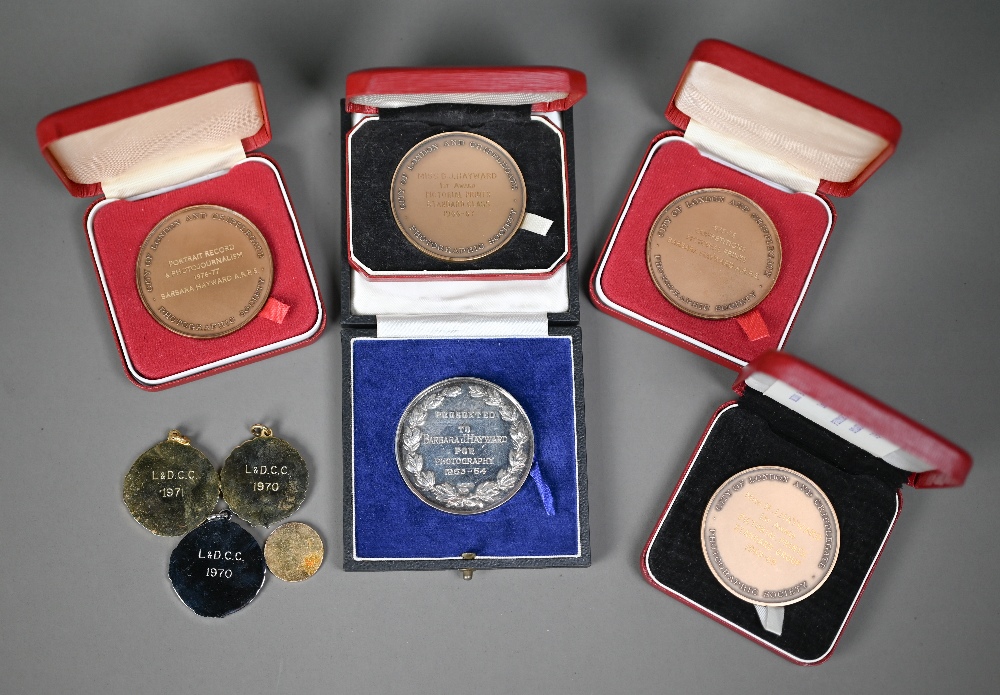 A cased silver Cripplegate Institute medal for photography awarded to Barbara Hayward (later - Image 2 of 2