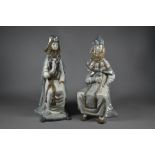 A pair of Lladro figures 'Gothic King' and 'Queen', 4688/89, 28/29 cm (2)