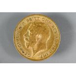 A George V gold half sovereign, dated 1912