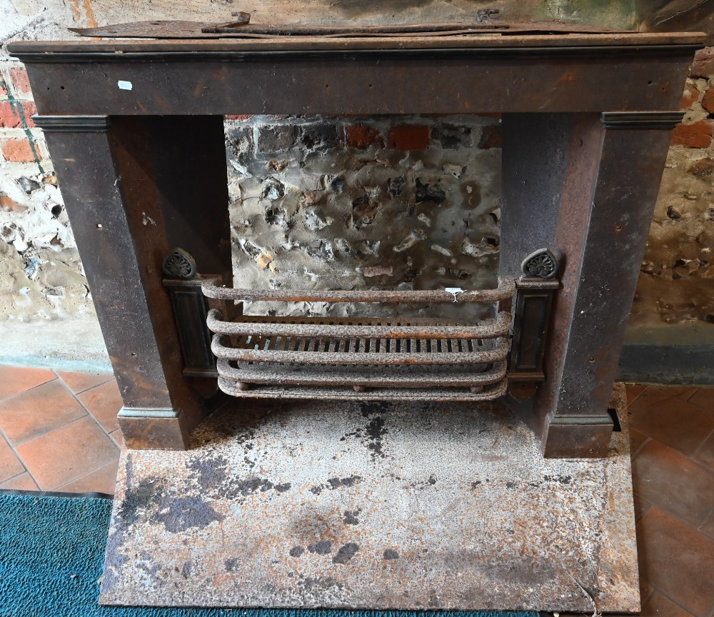 Two 19th century Adam style cast iron fireplaces / surrounds, both as removed and reclaimed from - Image 6 of 10