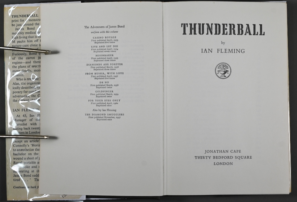 Fleming, Ian, Thunderball, first, London: Jonathan Cape 1961, d/w 8vo - Image 4 of 5