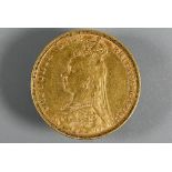 A Victorian gold sovereign, dated 1889