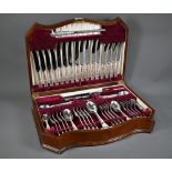 A canteen of Kings pattern silver flatware for eight settings, Viners, Sheffield 1958-63,