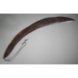 An antique indigenous Australian Boomerang, 67 cm