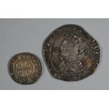 Hammered coins  'Short-cross' penny, possibly Henry II, VF to/w a Charles I shilling Fair (2)