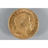 An Edward VII gold half sovereign, dated 1907