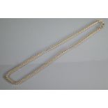 A 9ct yellow gold fine double link necklace, approx 4.2g