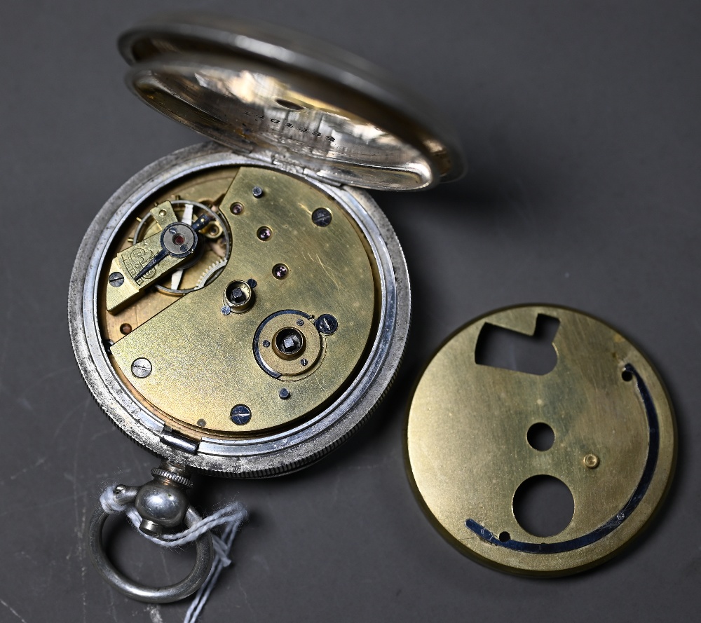 Laqui & Lawrence, London, a .925 cased key wind pocket watch with chain 4.30 ozt all-in - Image 5 of 5