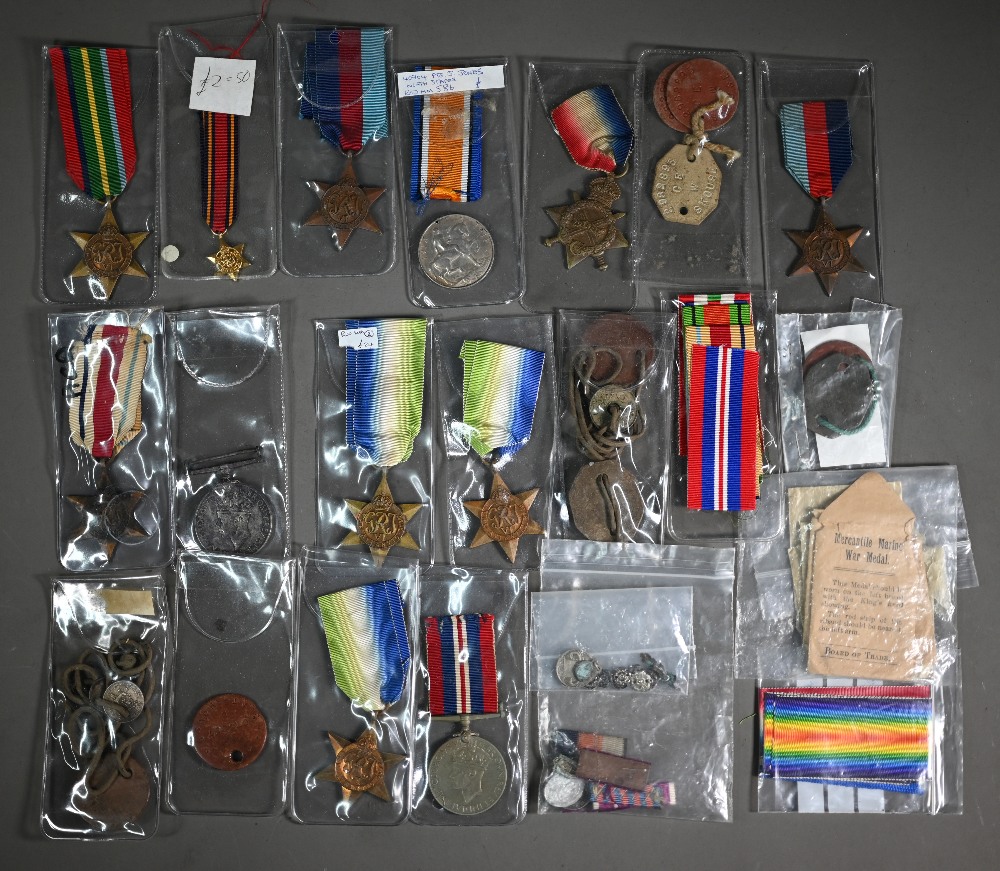 A qnty. asstd. British army WWI / WWII service medals incl - 1914-15 Star to W.J.hendly, TR. M.F.A.; - Image 2 of 4