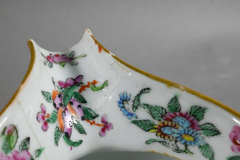 A 19th century Chinese Canton famille rose jug painted in polychrome enamels with birds, butterflies - Image 21 of 24