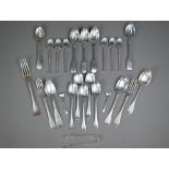 A quantity of Georgian and later silver spoons and forks etc. - various makers and dates, 16oz