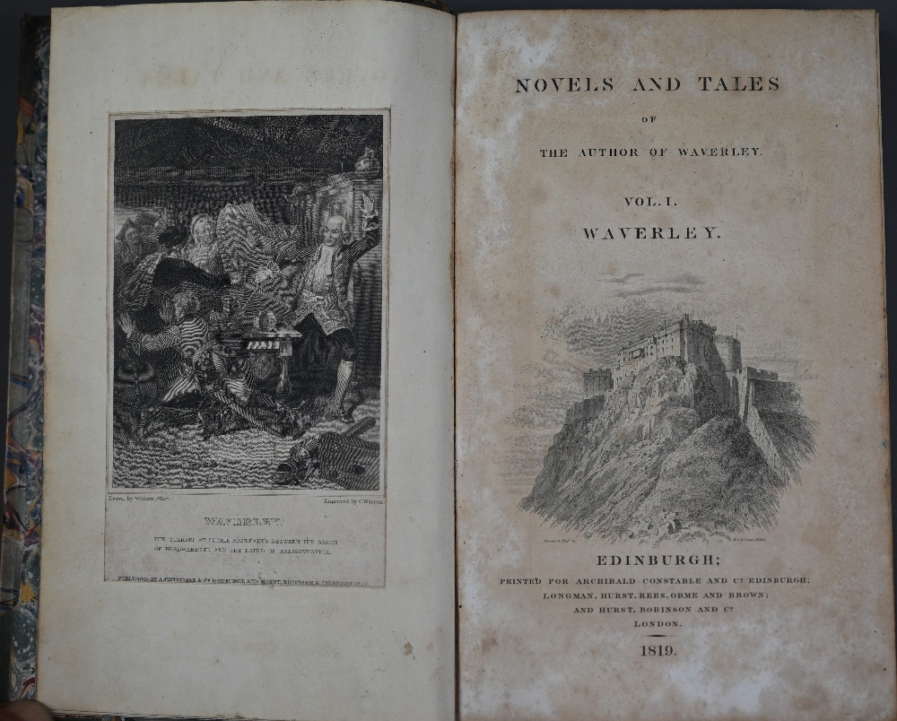 Scott, Sir Walter, The Waverley novels, in 41 volumes, Robert Cadell Edinburgh: Archibald - Image 2 of 3