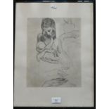Picasso print of Mother and child and four studies of a right hand, published Shorewood