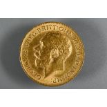 A George V gold sovereign, dated 1912
