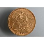 A Victorian gold half sovereign, dated 1899