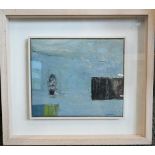 Padraig Macmiadhachain (1929-2017) - 'The Dark Boat Comes into Harbour', oil on canvas, signed lower