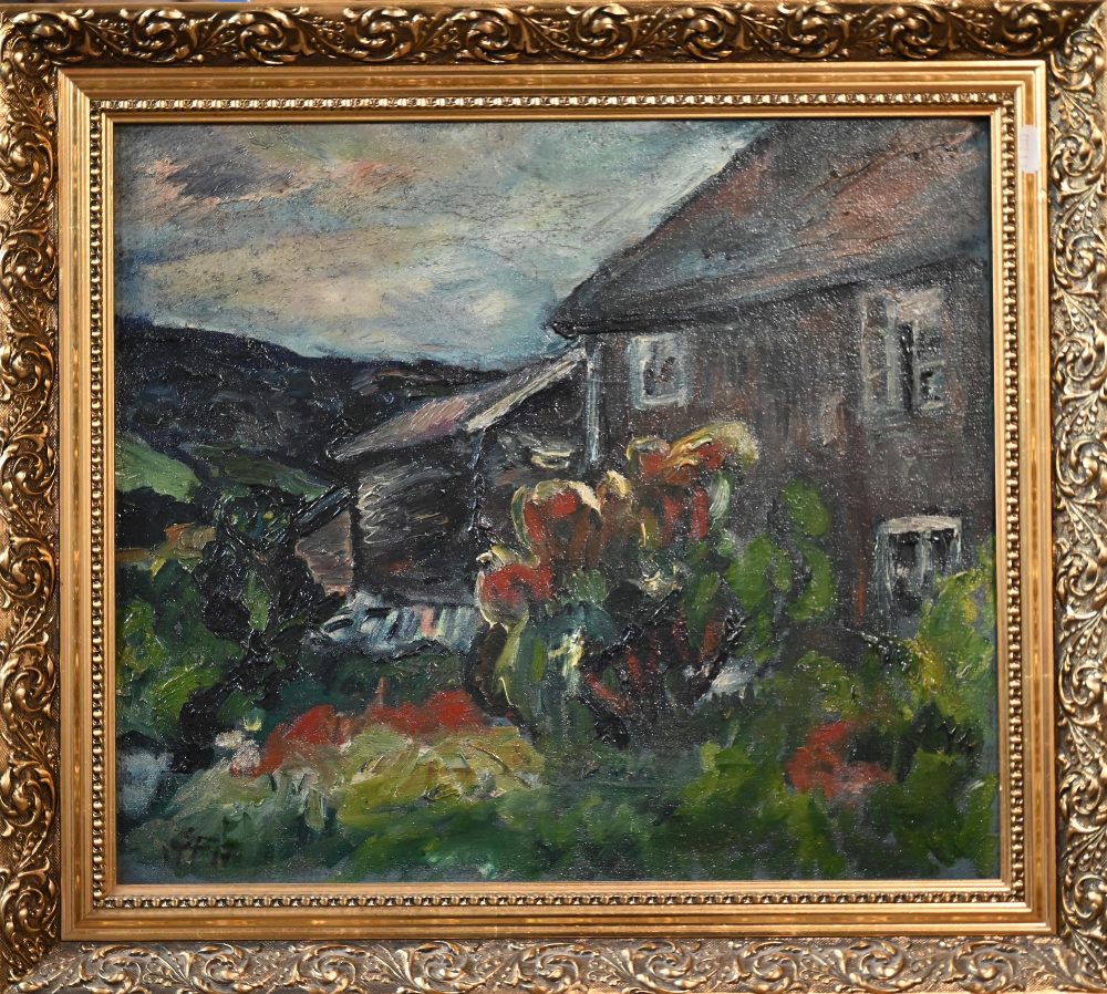 Carlo Deberitiz - A Norwegian landscape, oil on canvas, signed lower right and dated '43, 41 x 50 cm - Image 2 of 9