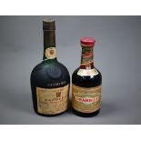 A bottle of Courvoisier Napoleon Cognac, 24 fl.ozs (by Appointment to The Late King Geoge VI) to/w a