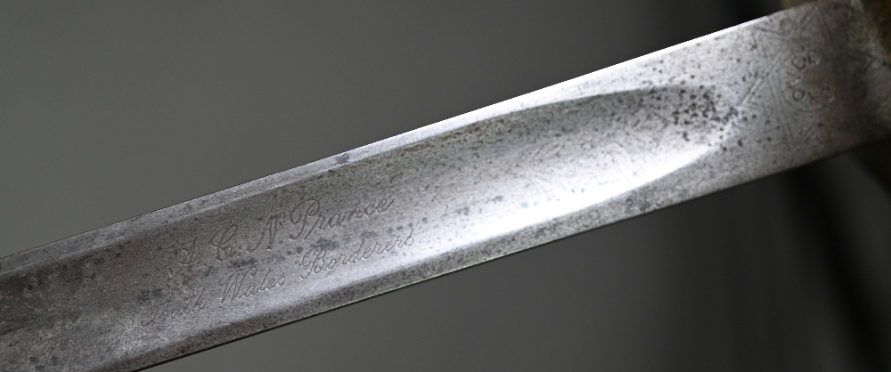 A George V Infantry officer's sword, the etched 82.5 cm blade with crowned George V cypher and - Image 2 of 4