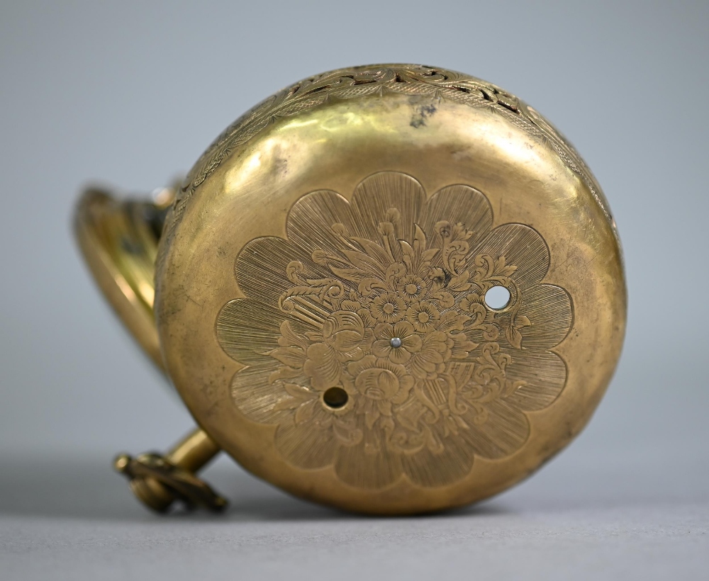 Francis Perigal, an 18th century gilt metal large pair-cased coach watch for the Ottoman market, the - Image 8 of 9