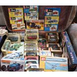 Various model construction kits including The Frog (International Model Aircraft Ltd), Revell,