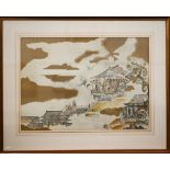 After Kano Tan'yu - Summer Palace, print, 50 x 70 cm