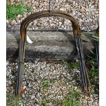 Ten weathered steel curved garden frames (10)