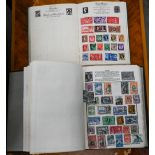 Two albums of British, Empire, Commonweath and foreign postage stamps - mostly 1900 and later