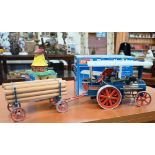 A Wilesco steam model Traction Engine D40 - boxed and very lightly played-with (if at all), to/w the