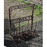 A Victorian style cast alloy boot rack