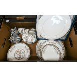 A Wedgwood 'Kutani Crane' dinner/tea service for six to/w a boxed Royal Worcester 'Silver Viceroy'