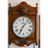 'The Shed', an Arts & Crafts period railway shed wall clock with 8-day two train movement,