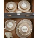 A Royal Doulton 'Gaythorne' pattern dinner service for six, including two tureens and covers and