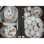An extensive collection of Royal Worcester Evesham wares, 60 pieces approximately (including