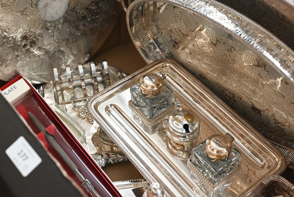 Two boxes of silver-plated table wares - Image 2 of 4