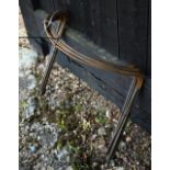 Ten small, weathered steel garden frames (10)