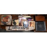 A large quantity of original David Bowie ephemera, LPs and 45s - an almost definitive collection