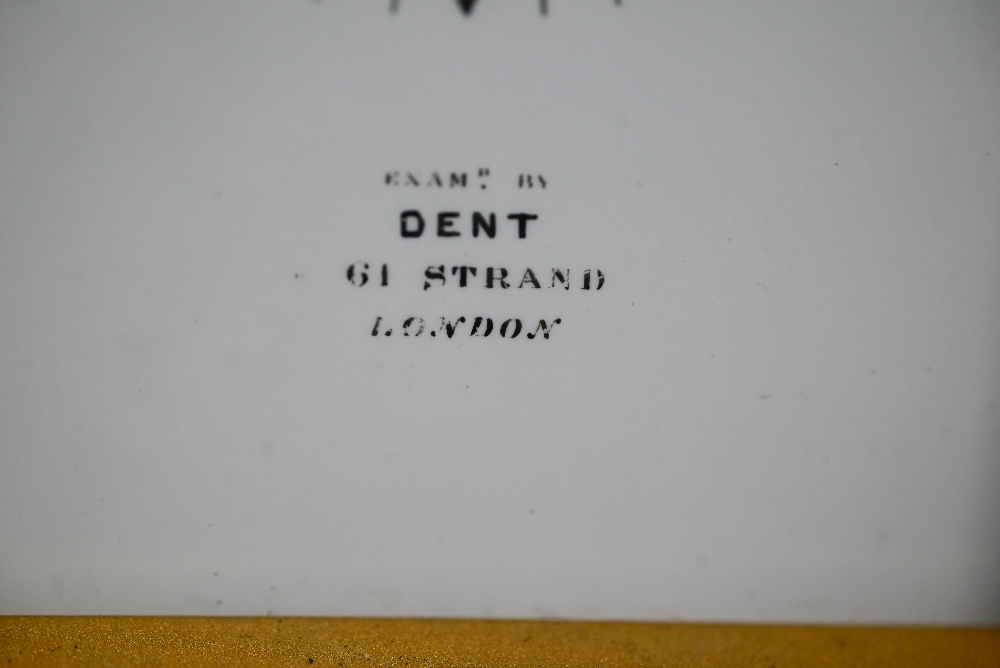 Dent, 61 The Strand, London, a brass cased two train eight-day hour repeat carriage clock, - Image 3 of 8