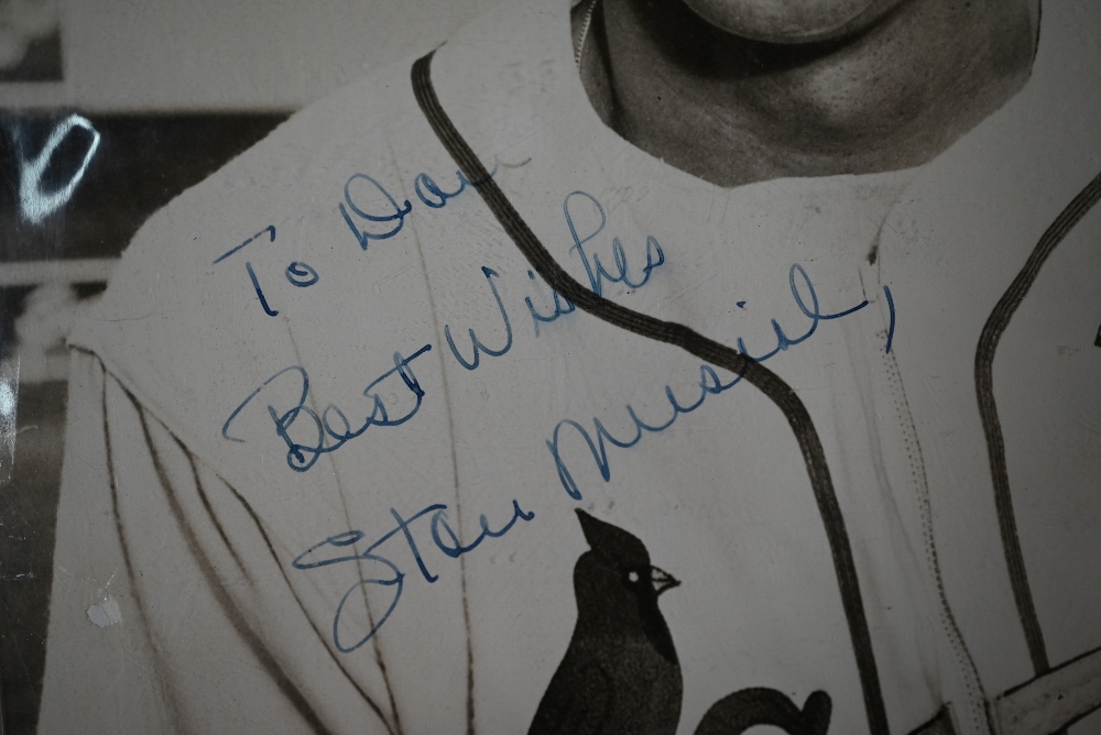 USA baseball: an autographed 10" x 8" photograph of Stan Musial in St Louis Cardinals jersey; - Image 3 of 3