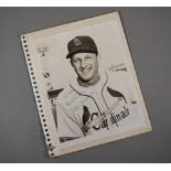 USA baseball: an autographed 10" x 8" photograph of Stan Musial in St Louis Cardinals jersey;