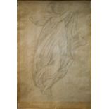 Attributed to George Romney RA (1733-1802) - 'Figure Study', pencil on laid paper with a Georgian