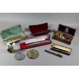 Various collectables including cased 9ct gold-mounted tortoiseshell cigarette holder, cased gold-